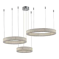 Люстра подвесная ЛЕД Латоццо (Latozzo) SL6008.113.03 ST-Luce хром на 3 лампы, основание хром в стиле современный кольца Люстра подвесная ЛЕД Латоццо (Latozzo) SL6008.113.03 ST-Luce хром на 3 лампы, основание хром в стиле современный кольца
